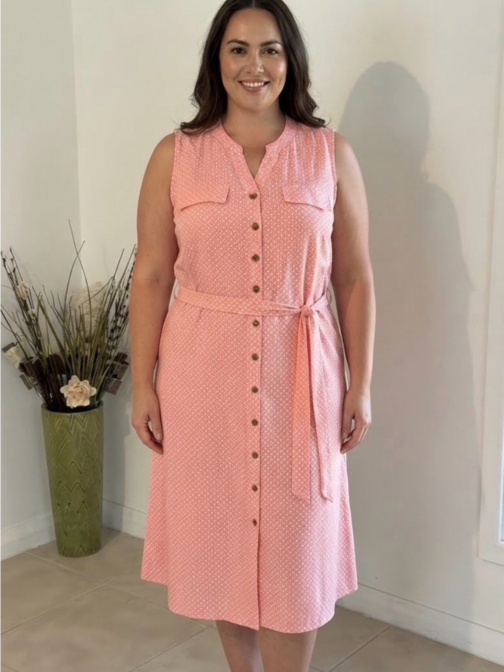 Croft and barrow petite large summer dress 1896